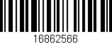Código de barras (EAN, GTIN, SKU, ISBN): '16862566'