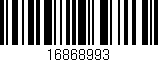 Código de barras (EAN, GTIN, SKU, ISBN): '16868993'