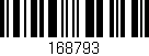 Código de barras (EAN, GTIN, SKU, ISBN): '168793'