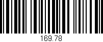 Código de barras (EAN, GTIN, SKU, ISBN): '169.78'