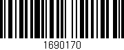 Código de barras (EAN, GTIN, SKU, ISBN): '1690170'