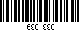 Código de barras (EAN, GTIN, SKU, ISBN): '16901998'