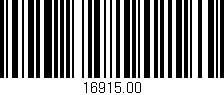 Código de barras (EAN, GTIN, SKU, ISBN): '16915.00'