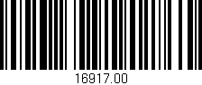 Código de barras (EAN, GTIN, SKU, ISBN): '16917.00'