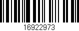 Código de barras (EAN, GTIN, SKU, ISBN): '16922973'