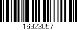 Código de barras (EAN, GTIN, SKU, ISBN): '16923057'