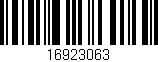 Código de barras (EAN, GTIN, SKU, ISBN): '16923063'