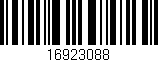 Código de barras (EAN, GTIN, SKU, ISBN): '16923088'