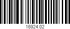 Código de barras (EAN, GTIN, SKU, ISBN): '16924.02'
