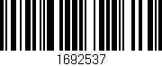 Código de barras (EAN, GTIN, SKU, ISBN): '1692537'
