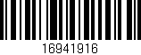 Código de barras (EAN, GTIN, SKU, ISBN): '16941916'