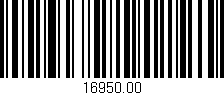 Código de barras (EAN, GTIN, SKU, ISBN): '16950.00'
