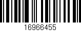 Código de barras (EAN, GTIN, SKU, ISBN): '16966455'