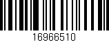 Código de barras (EAN, GTIN, SKU, ISBN): '16966510'