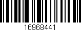 Código de barras (EAN, GTIN, SKU, ISBN): '16968441'