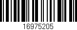 Código de barras (EAN, GTIN, SKU, ISBN): '16975205'