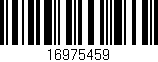 Código de barras (EAN, GTIN, SKU, ISBN): '16975459'