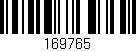Código de barras (EAN, GTIN, SKU, ISBN): '169765'