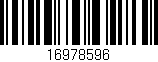 Código de barras (EAN, GTIN, SKU, ISBN): '16978596'