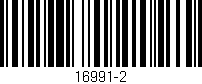 Código de barras (EAN, GTIN, SKU, ISBN): '16991-2'