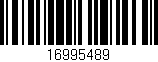 Código de barras (EAN, GTIN, SKU, ISBN): '16995489'