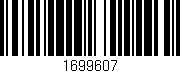 Código de barras (EAN, GTIN, SKU, ISBN): '1699607'