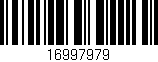 Código de barras (EAN, GTIN, SKU, ISBN): '16997979'