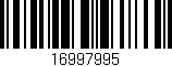 Código de barras (EAN, GTIN, SKU, ISBN): '16997995'