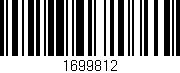 Código de barras (EAN, GTIN, SKU, ISBN): '1699812'