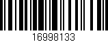 Código de barras (EAN, GTIN, SKU, ISBN): '16998133'