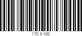 Código de barras (EAN, GTIN, SKU, ISBN): '170.4.100'