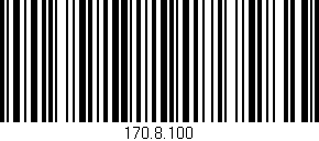 Código de barras (EAN, GTIN, SKU, ISBN): '170.8.100'