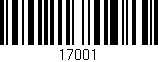 Código de barras (EAN, GTIN, SKU, ISBN): '17001'