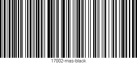 Código de barras (EAN, GTIN, SKU, ISBN): '17002-mas-black'