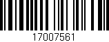 Código de barras (EAN, GTIN, SKU, ISBN): '17007561'