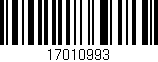 Código de barras (EAN, GTIN, SKU, ISBN): '17010993'