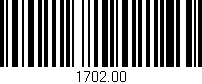 Código de barras (EAN, GTIN, SKU, ISBN): '1702.00'