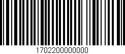 Código de barras (EAN, GTIN, SKU, ISBN): '1702200000000'