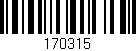 Código de barras (EAN, GTIN, SKU, ISBN): '170315'