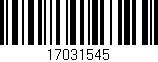 Código de barras (EAN, GTIN, SKU, ISBN): '17031545'