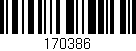 Código de barras (EAN, GTIN, SKU, ISBN): '170386'
