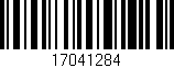 Código de barras (EAN, GTIN, SKU, ISBN): '17041284'