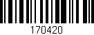 Código de barras (EAN, GTIN, SKU, ISBN): '170420'