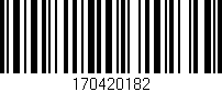 Código de barras (EAN, GTIN, SKU, ISBN): '170420182'