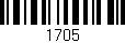 Código de barras (EAN, GTIN, SKU, ISBN): '1705'