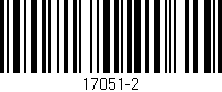 Código de barras (EAN, GTIN, SKU, ISBN): '17051-2'