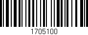 Código de barras (EAN, GTIN, SKU, ISBN): '1705100'