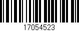 Código de barras (EAN, GTIN, SKU, ISBN): '17054523'