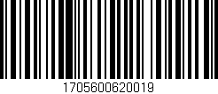 Código de barras (EAN, GTIN, SKU, ISBN): '1705600620019'