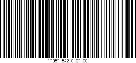 Código de barras (EAN, GTIN, SKU, ISBN): '17057_542_0_37/38'